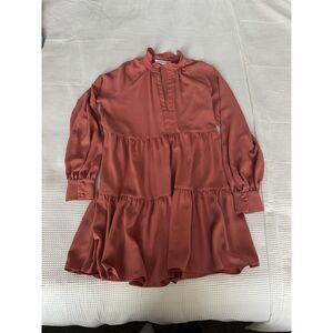 Amanda Uprichard Saffron Dress Terracotta Size S